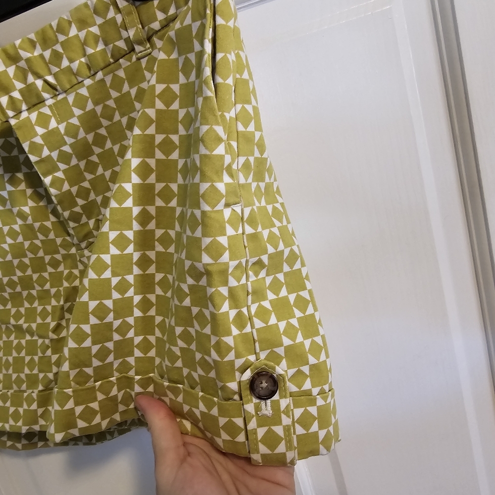 Banana Republic Size 6 Cotton Patterned Women's Shorts - Picture 3 of 6